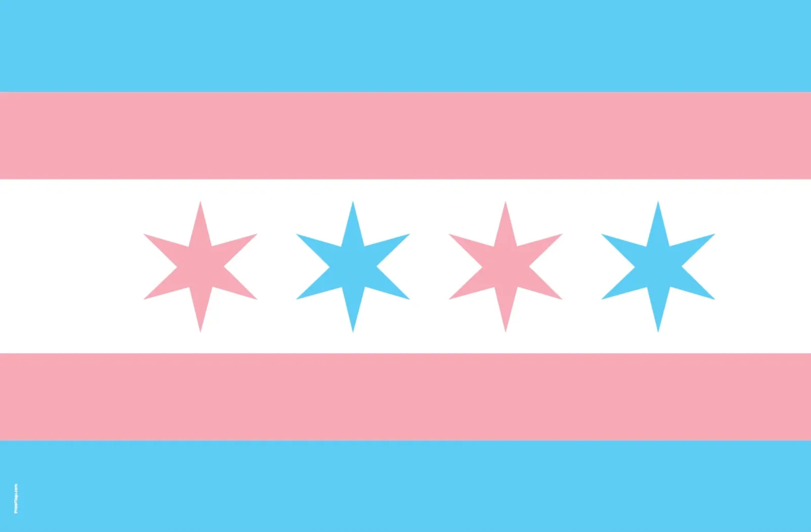 Chicago Trans Pride Flag