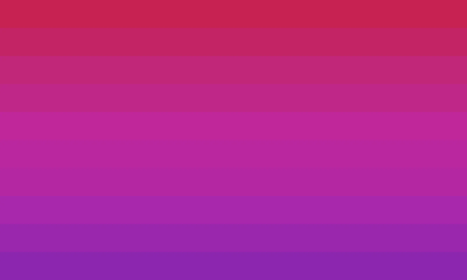 The ten-band aceflux alternate: the same rose-to-orchid run interpolated across ten bands.