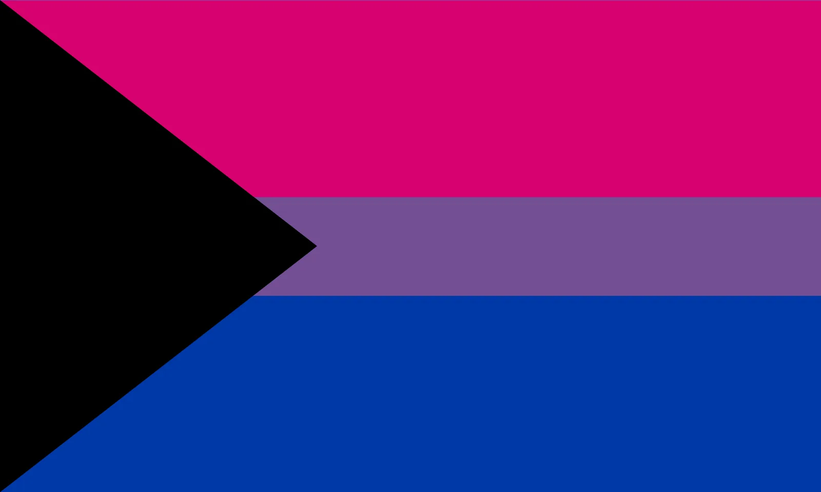 Demibisexual Pride Flag (2016, Pride-Flags), reconstruction of the flag design