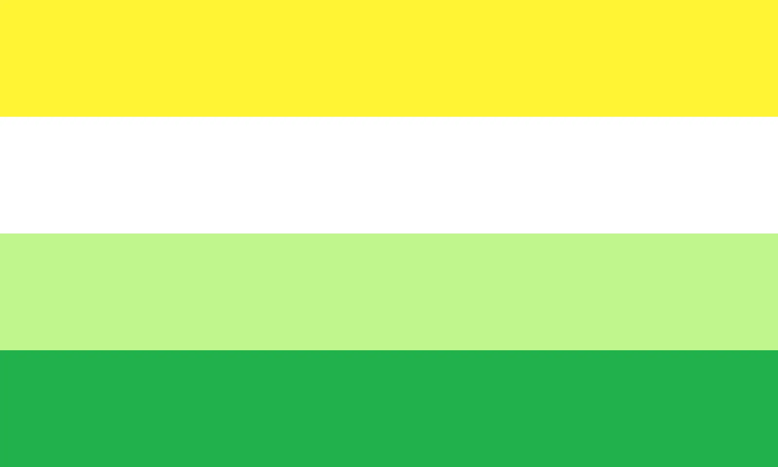 Gender Neutral Pride Flag, reconstruction of the flag design