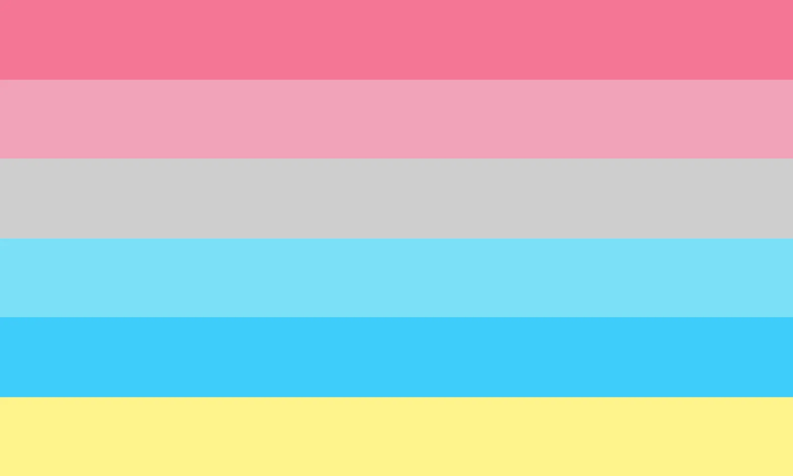 The six-stripe genderflux flag at 5000 by 3000 pixels, the 2015 DeviantArt archival master.
