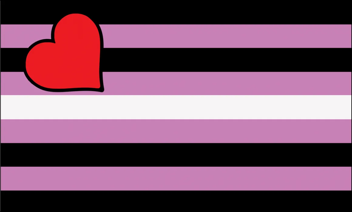 Leather Woman Pride Flag, reconstruction of the flag design