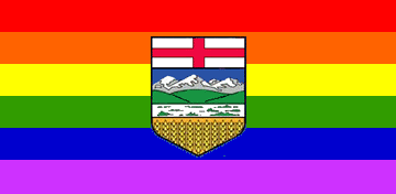 Alberta Gay Flag, reconstruction of the flag design
