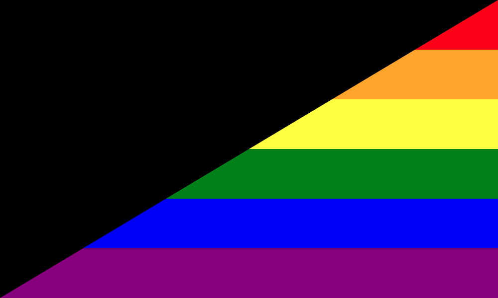 Anarcha-Queer Flag (rainbow variant), reconstruction of the flag design