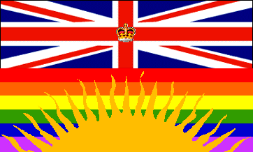 British Columbia Gay Flag, reconstruction of the flag design