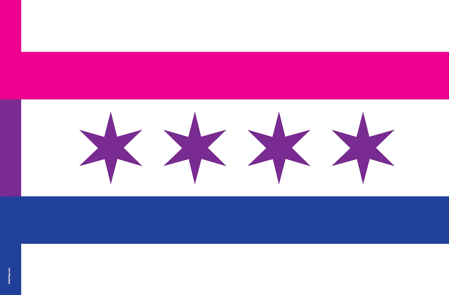 Chicago Bisexual Pride, the flag design