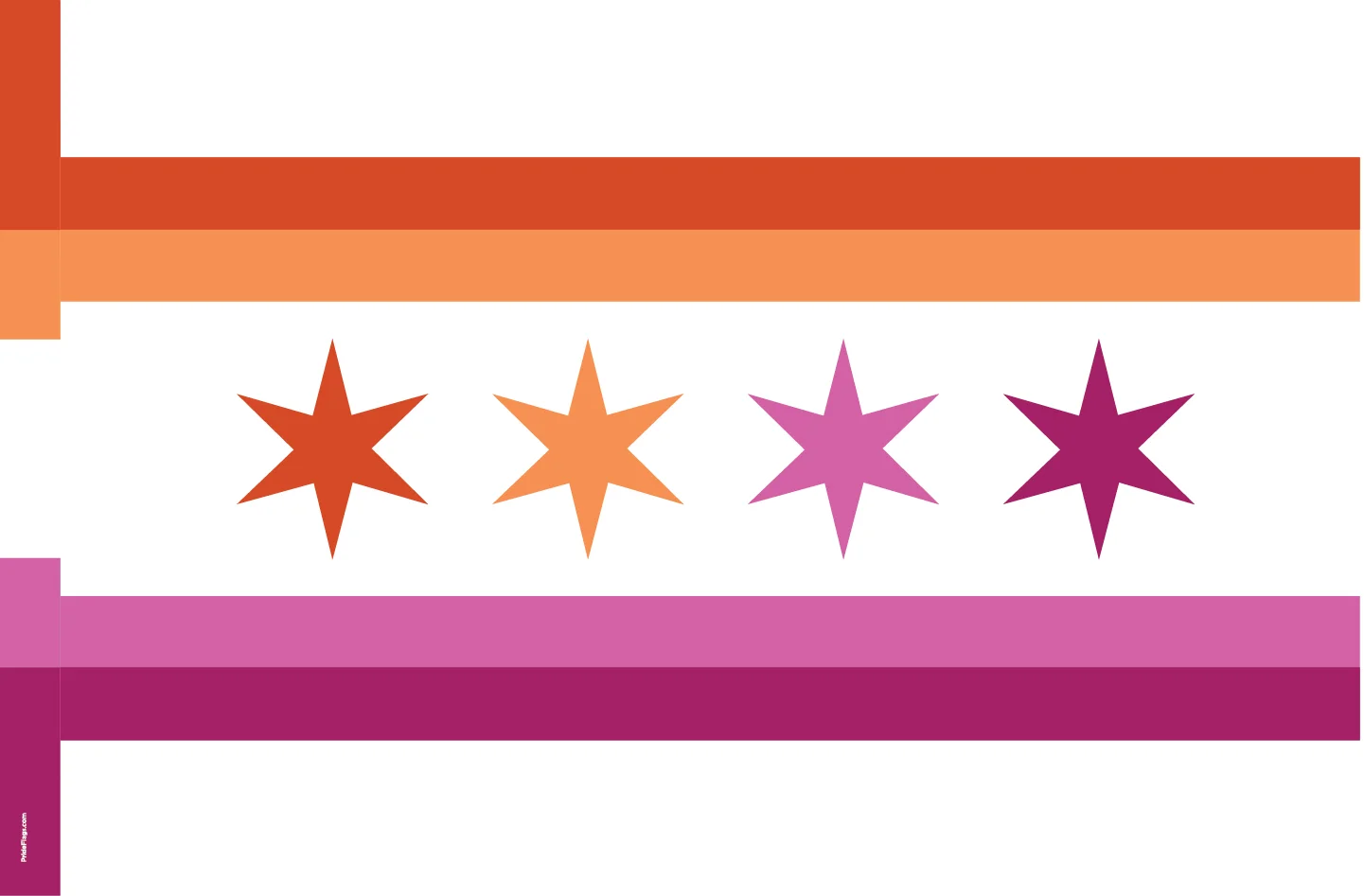 Chicago Lesbian Pride, the flag design