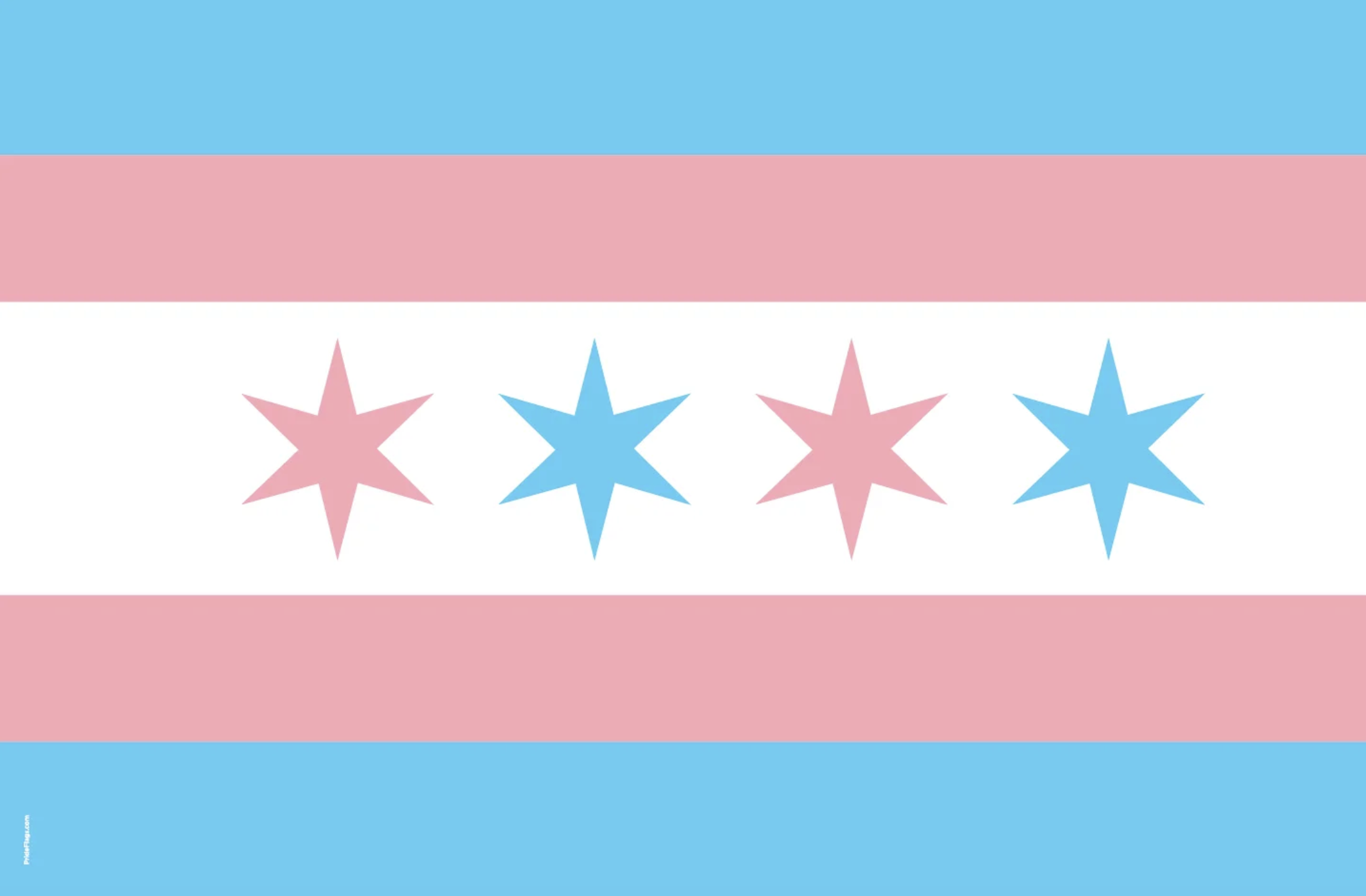 Chicago Trans Pride Flag