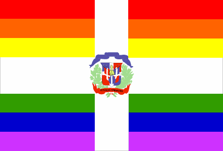 Dominican Republic Gay Flag, reconstruction of the flag design