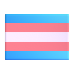 Microsoft Fluent Emoji rendering of Transgender Flag