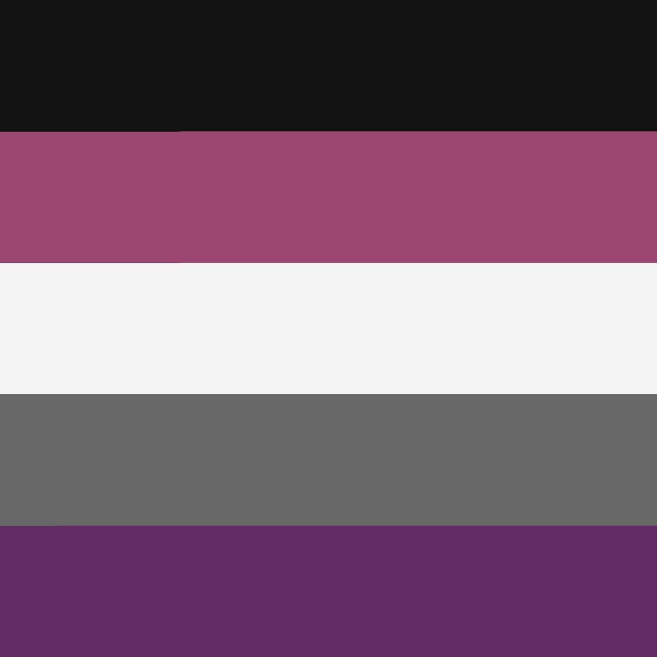 lightningfilledsaber's 2019 aceflux redesign: five stripes in black, dark pink, off-white, dark grey, and muted purple