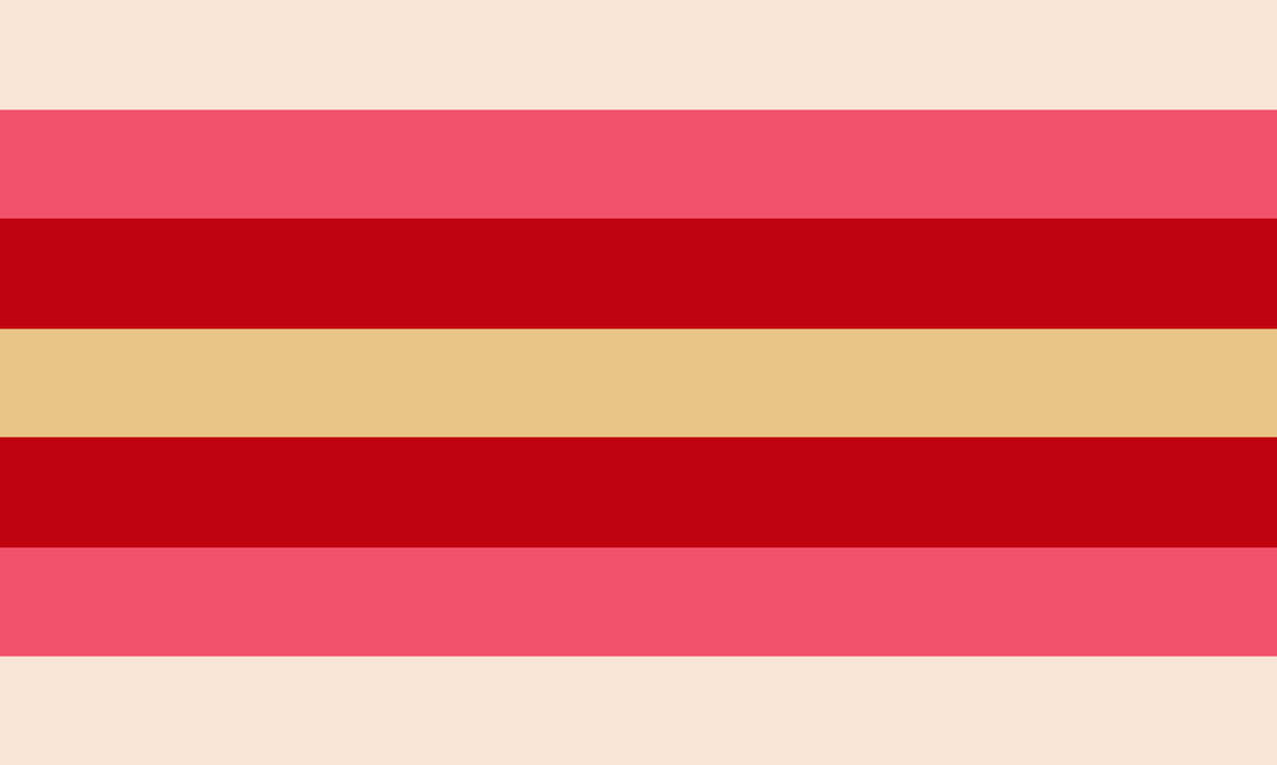 The seven-stripe girlflux design as reproduced on Wikimedia Commons.