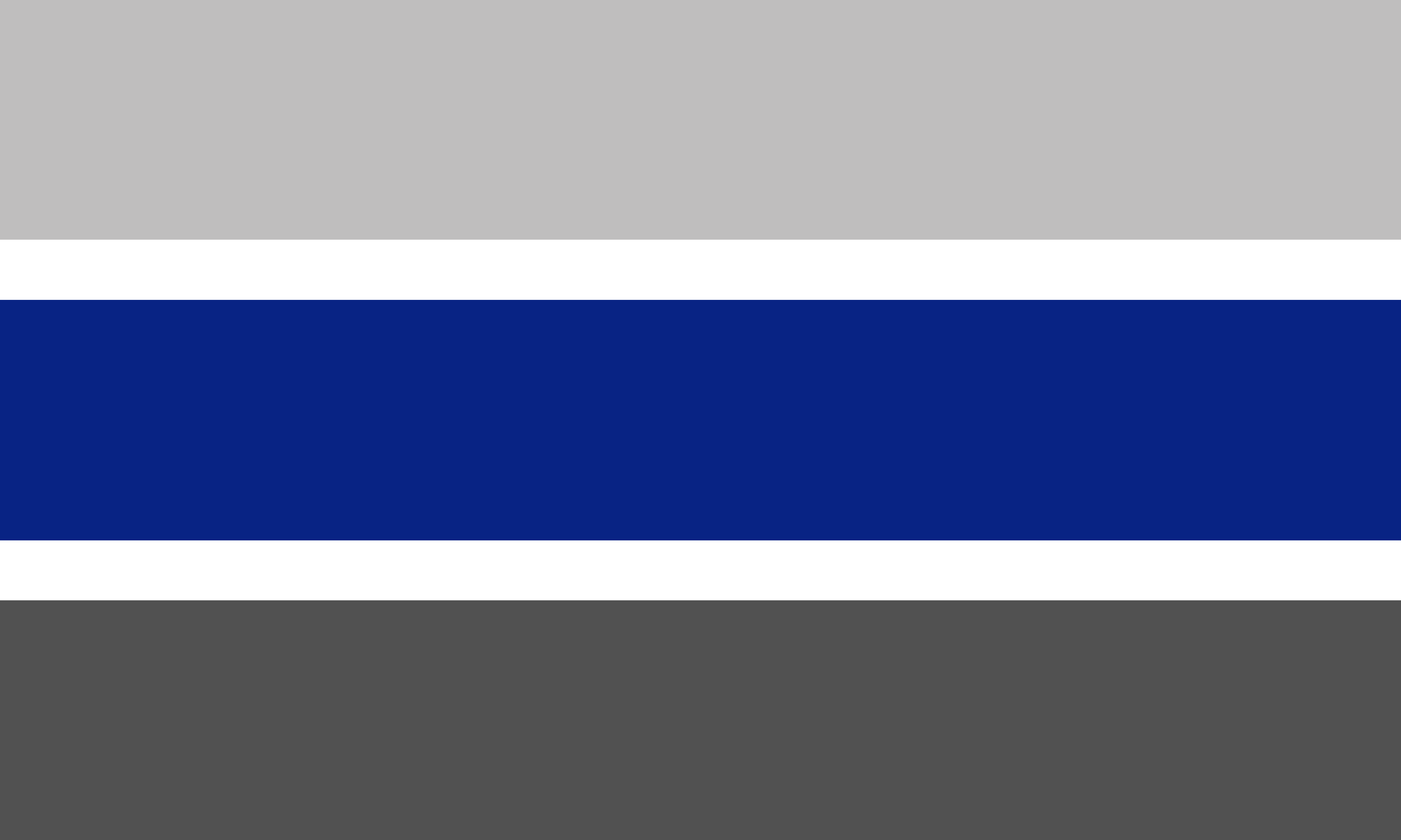 The five-stripe graygender flag as published on DeviantArt in August 2015.