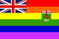 Manitoba Gay Flag, reconstruction of the flag design