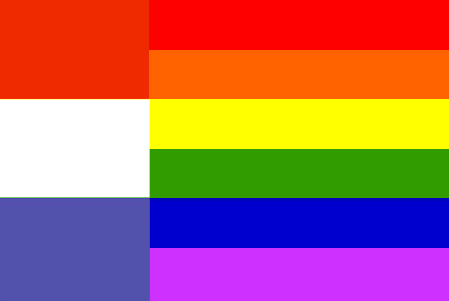 Netherlands Gay Flag, reconstruction of the flag design