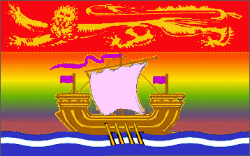 New Brunswick Gay Flag, reconstruction of the flag design
