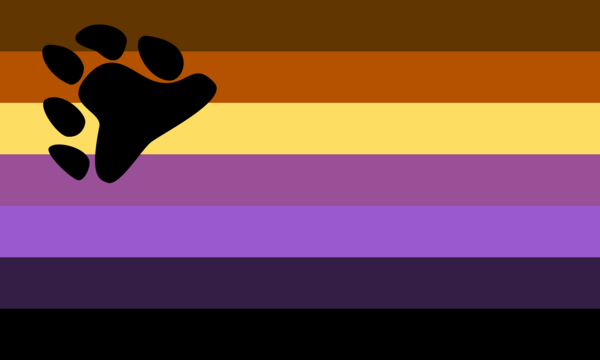 Nonbinary Bear Flag, reconstruction of the flag design