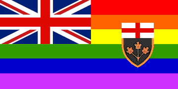 Ontario Gay Flag, reconstruction of the flag design