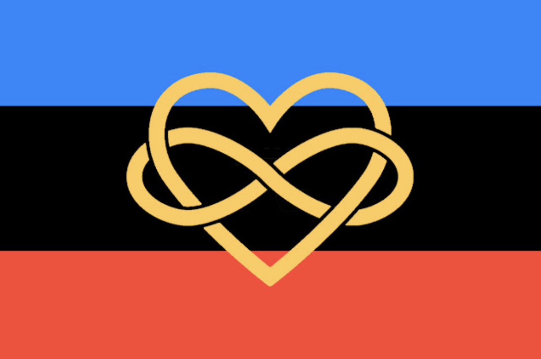 Polyamorous Pride Flag (2016, Monroe / RatLab Art)