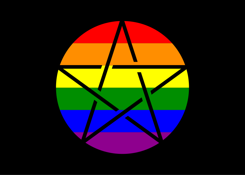 Queer Pagan Flag, reconstruction of the flag design