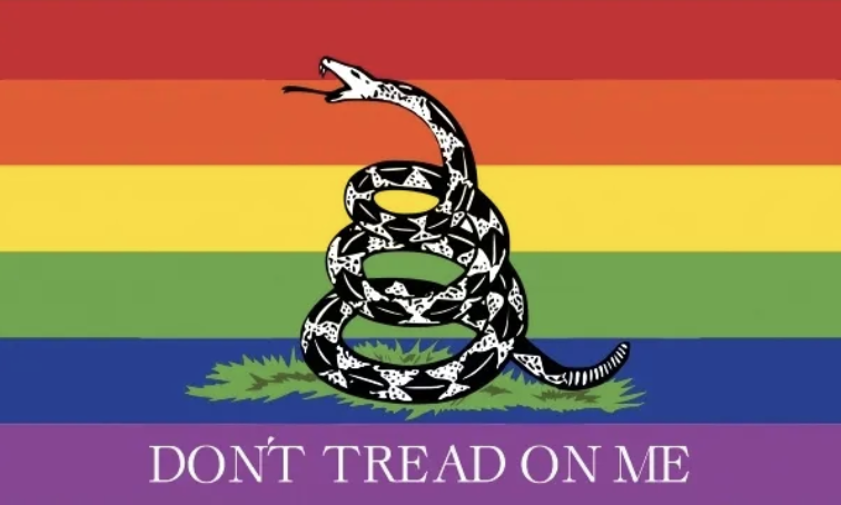 Rainbow Gadsden Flag