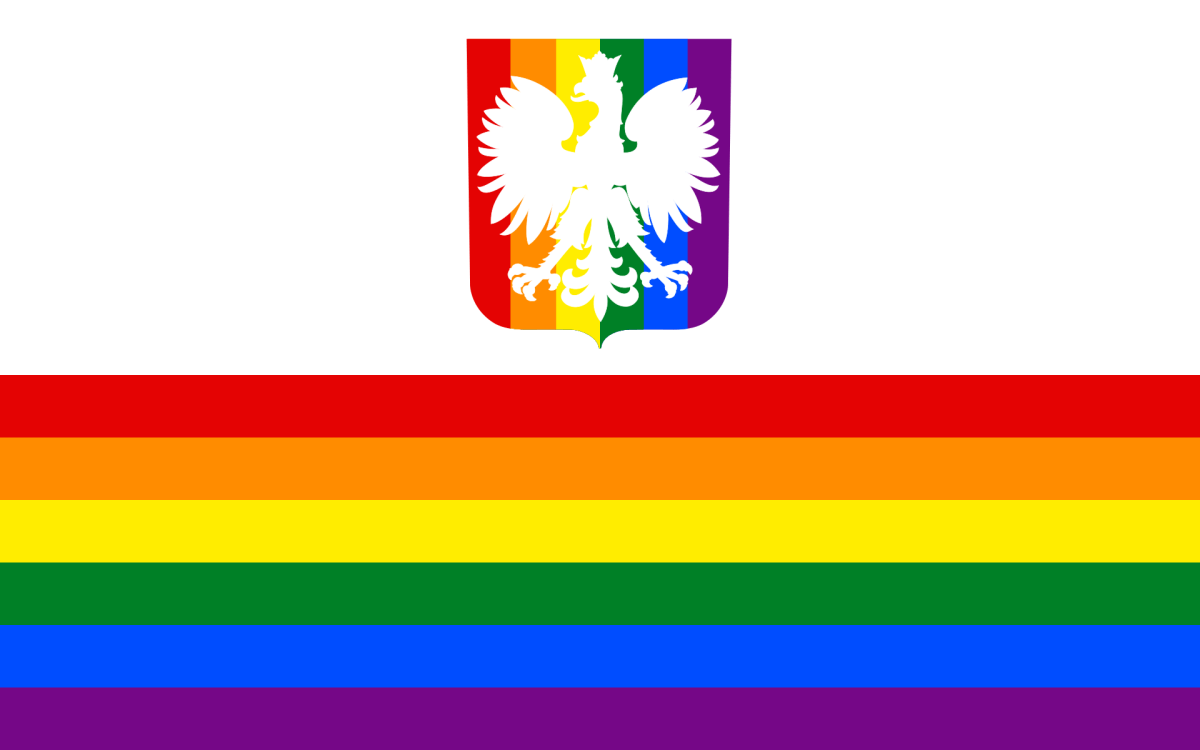 Rainbow Polish Flag