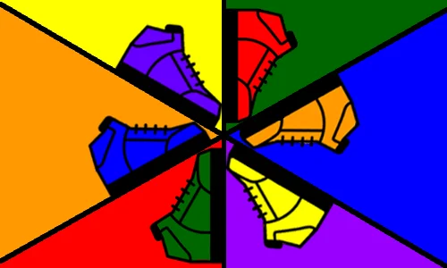 Sneaker Pride Flag