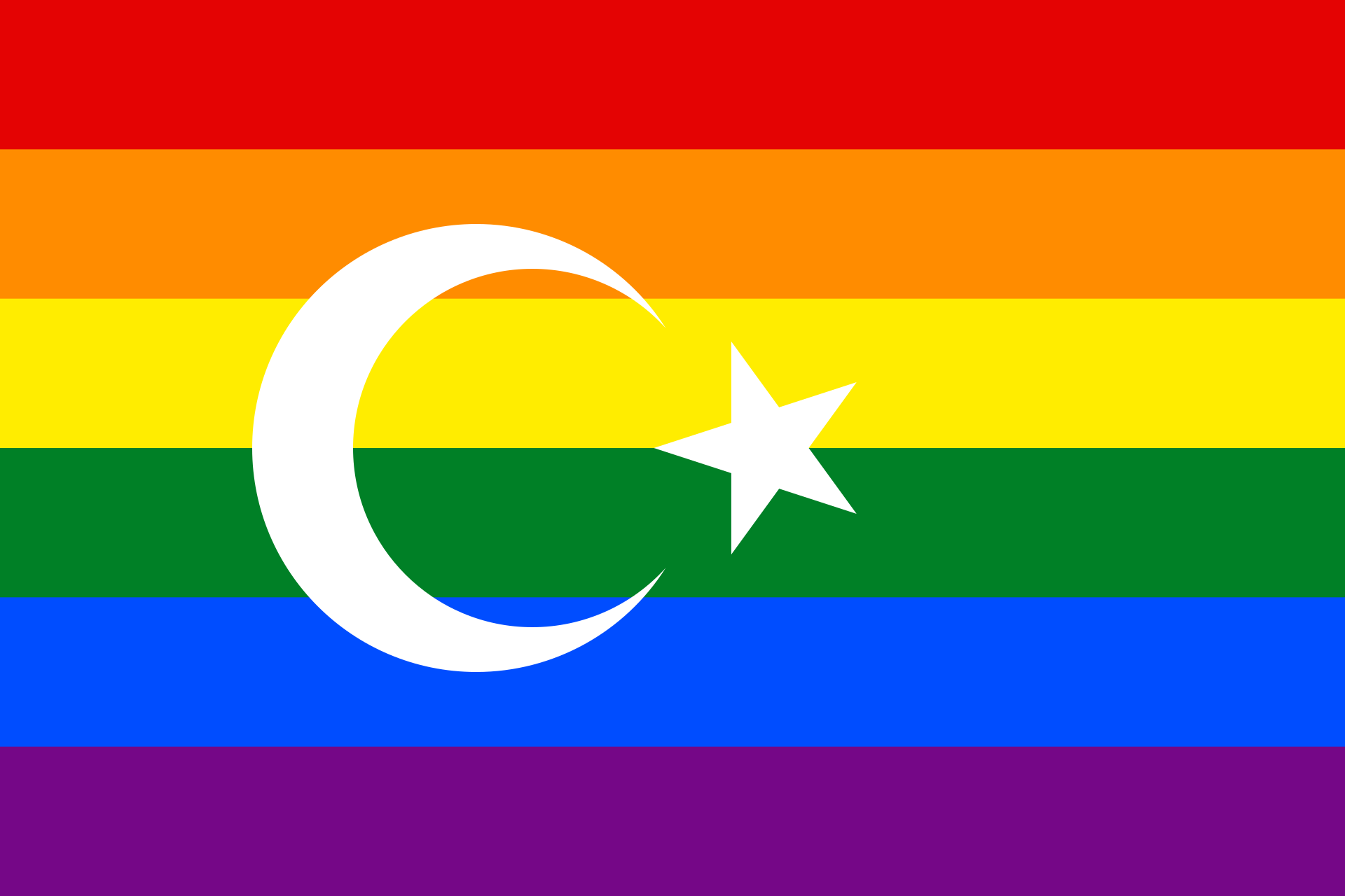 Turkish Gay Pride Flag, the flag design
